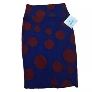 LuLaRoe Cassie Pencil Skirt XS | Polka Dot Print | Stretchy Bodycon Style